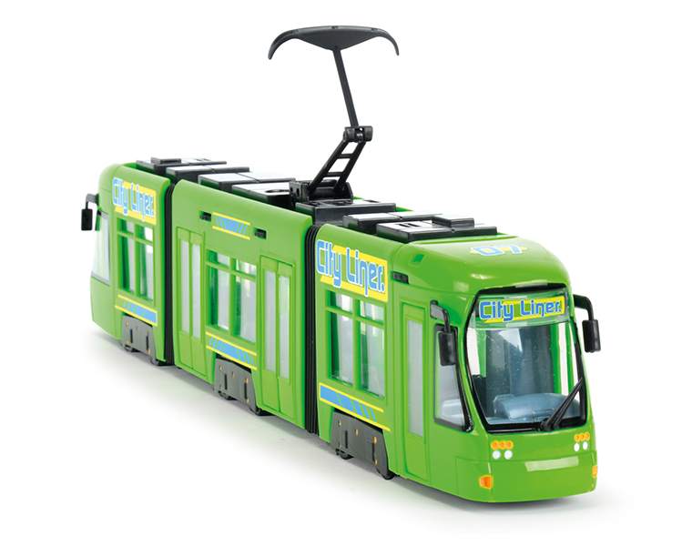 Городской трамвай, 46 см., зеленый  
